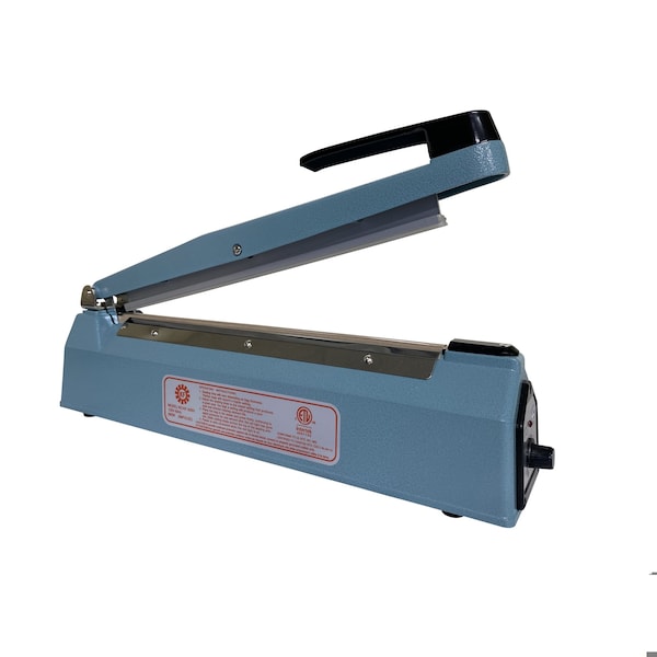 Sealer Sales 12" KF-Series Hand Sealer w/ Round Seal Width, Blue KF-300Hrnd - main
